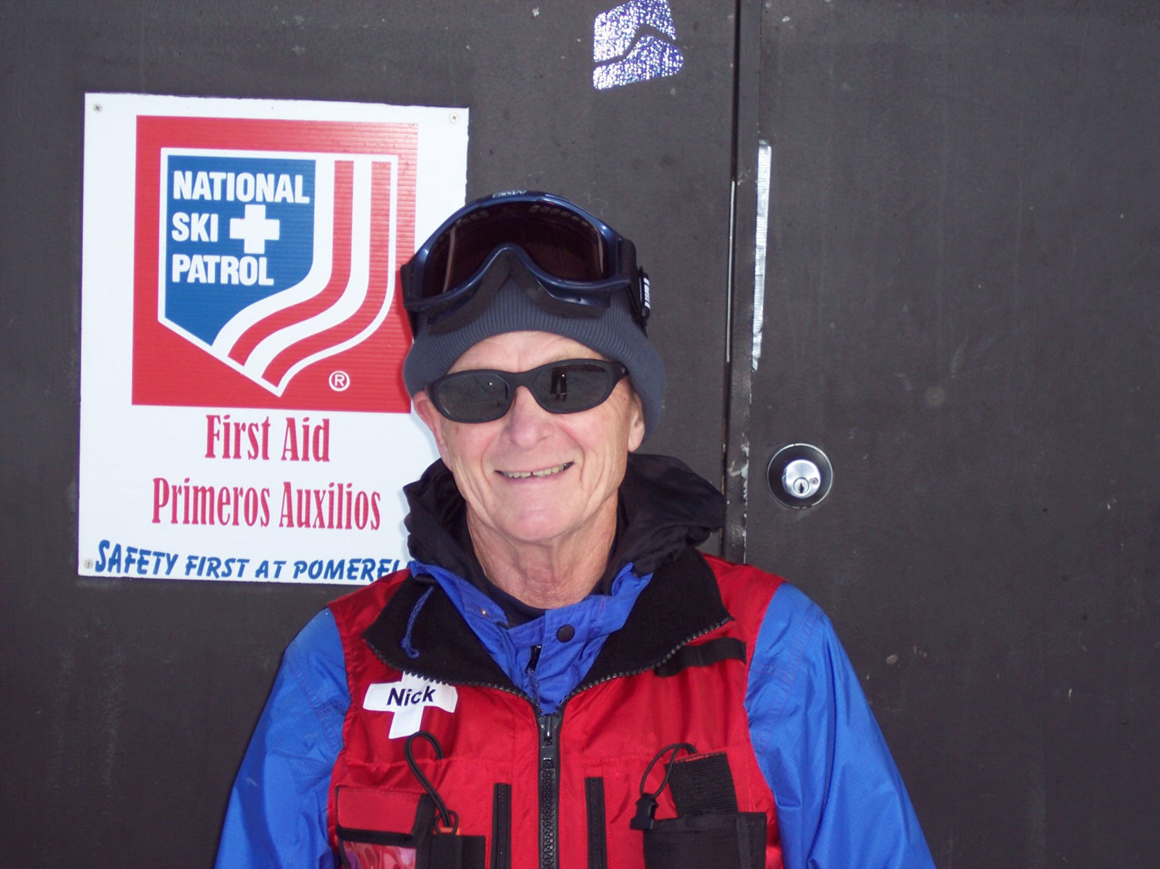 Nick Hallett ski patrol